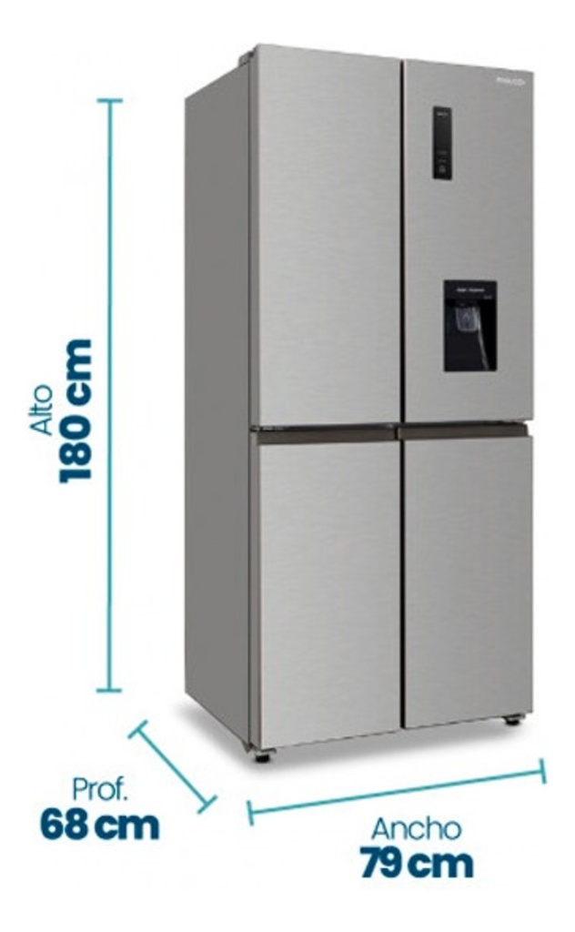 Heladera Philco Phsb470xd2 Acero 385 Litros No Frost Inve Plateado