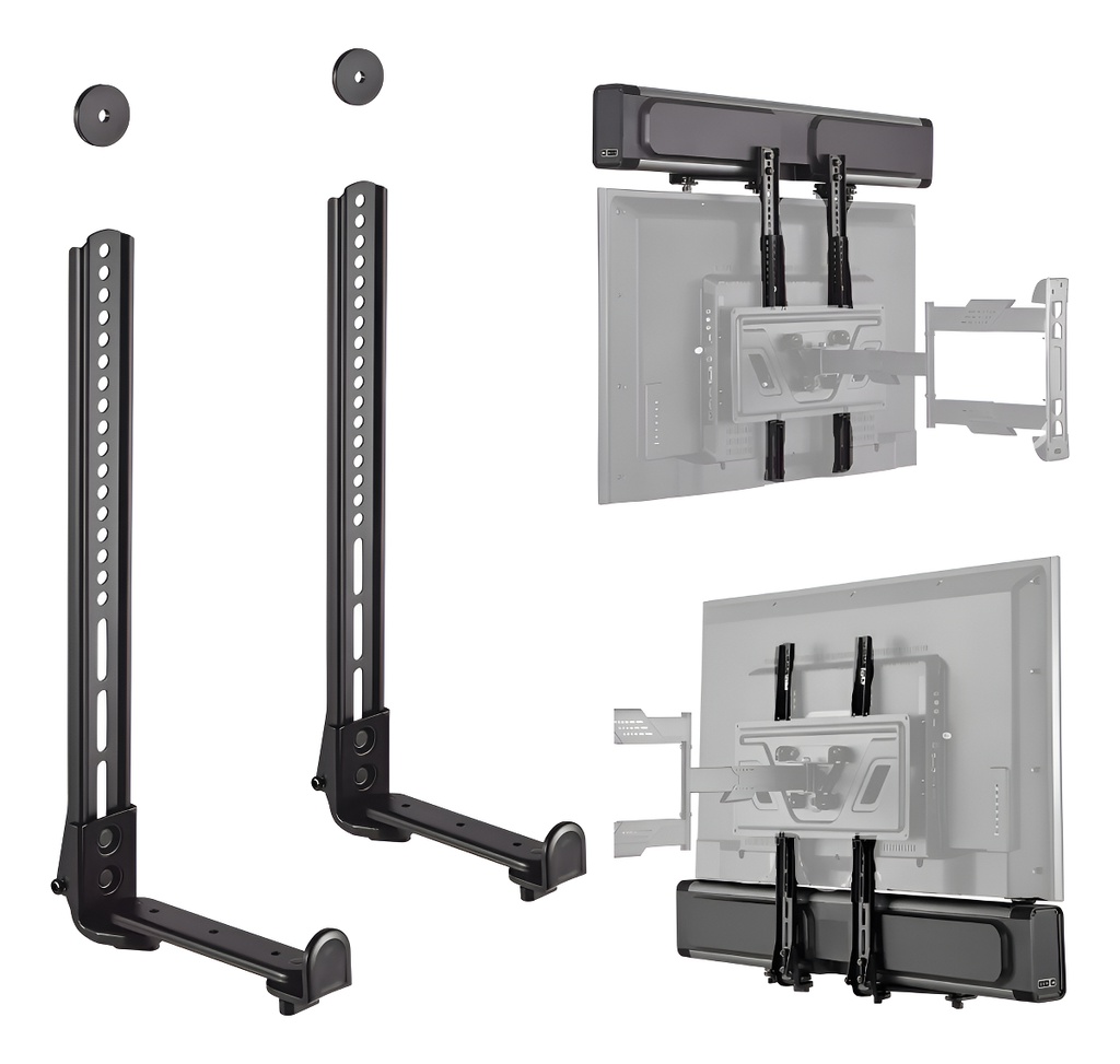 Soporte Para Barra De Sonido De Tv Onebox Universal Negro Negro