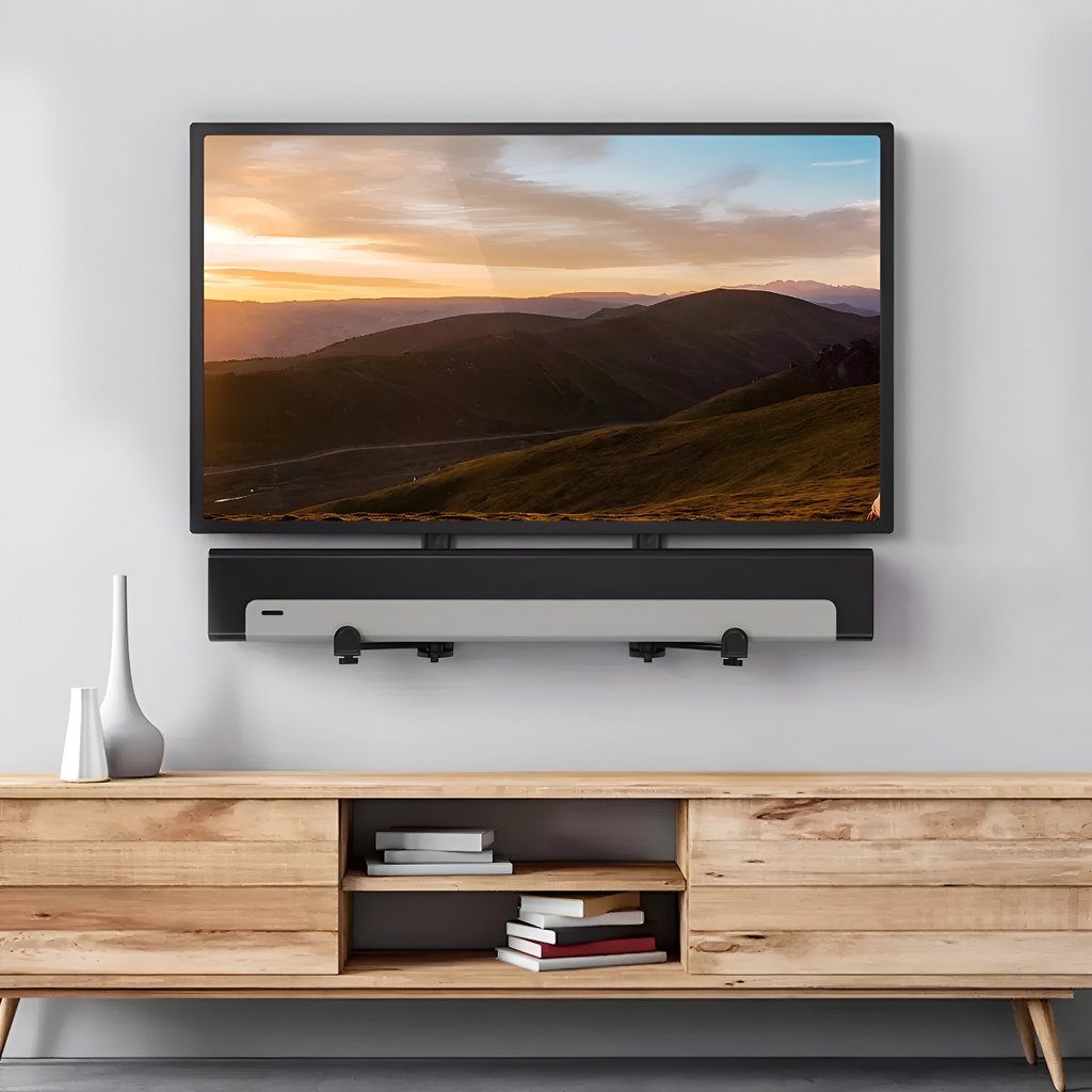 Soporte Para Barra De Sonido De Tv Onebox Universal Negro Negro