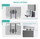 Soporte Para Barra De Sonido De Tv Onebox Universal Negro Negro