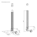 Soporte Para Barra De Sonido De Tv Onebox Universal Negro Negro