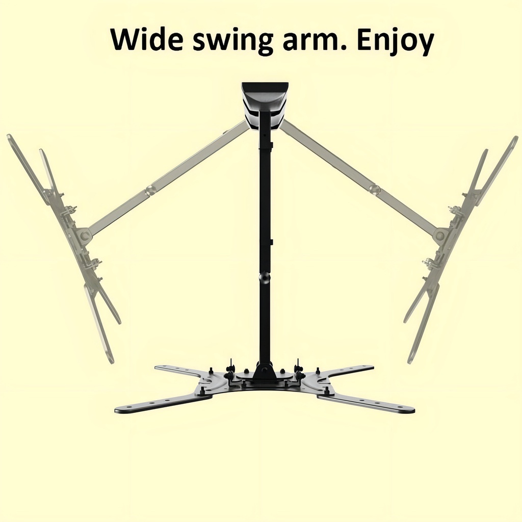 Soporte Tv Lcd Smart Brazo Movible 23 A 55 Onebox Ob-emc25 Negro