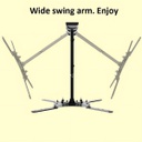 Soporte Tv Lcd Smart Brazo Movible 23 A 55 Onebox Ob-emc25 Negro