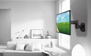 Soporte Tv Movil Led 23 A 43 Brazo Extensible Giratorio Negro