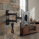 Soporte Tv Led/lcd Onebox Movil De Pared Doble Brazo 23 A 43 Negro