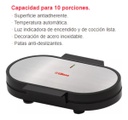 Waflera Doble Redonda Liliana Aaw933 1250w Plateado