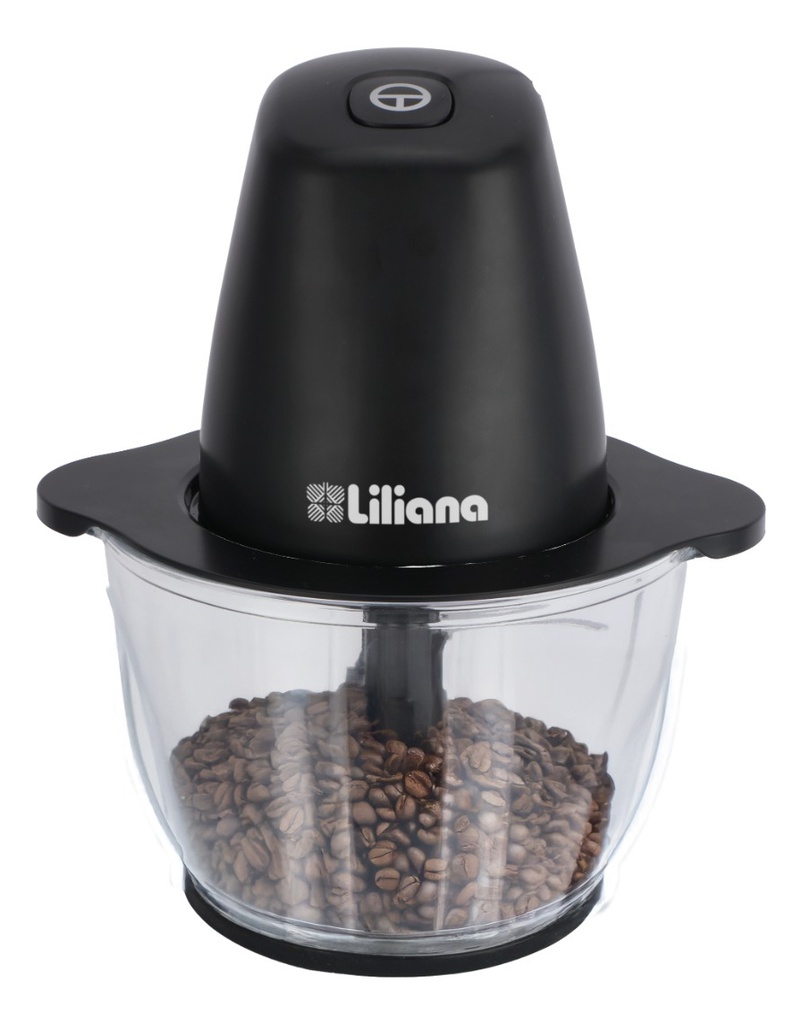 Picador Electrico Powerchop Bowl De Vidrio 1,8l 500w-liliana Negro