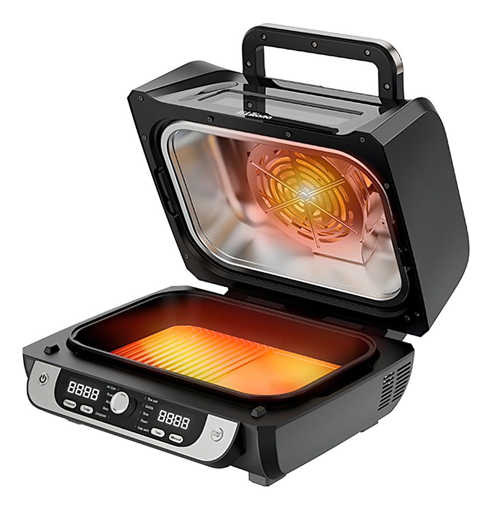 Freidora De Aire Digital Pro Grill Liliana Af964 Color Negro Negro
