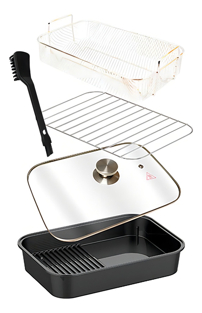 Freidora De Aire Digital Pro Grill Liliana Af964 Color Negro Negro