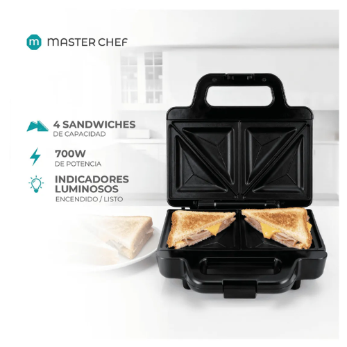 SANDWICHERA MASTER CHEF MC-S1002N 700W