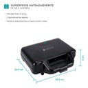 Sandwichera Master Chef Mc-s1002n 700w Antiadherente Negra Negro