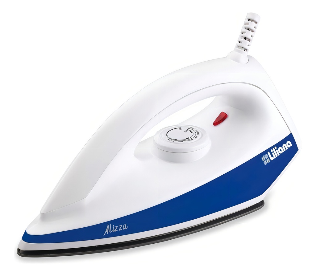 Plancha Seca Alizza Liliana Rps900 1100w Antiadherente Blanco