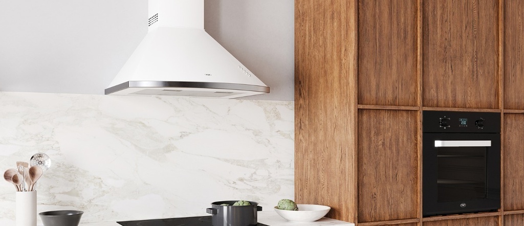 Campana Extractor Cocina Tst Linea Lanin 60 Cm Blanca Blanco