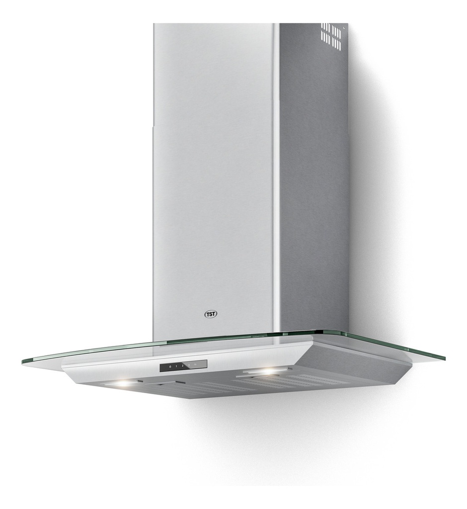 Campana Tamel 60cm  Tst Cristal Y Acero Inoxidable Plateado