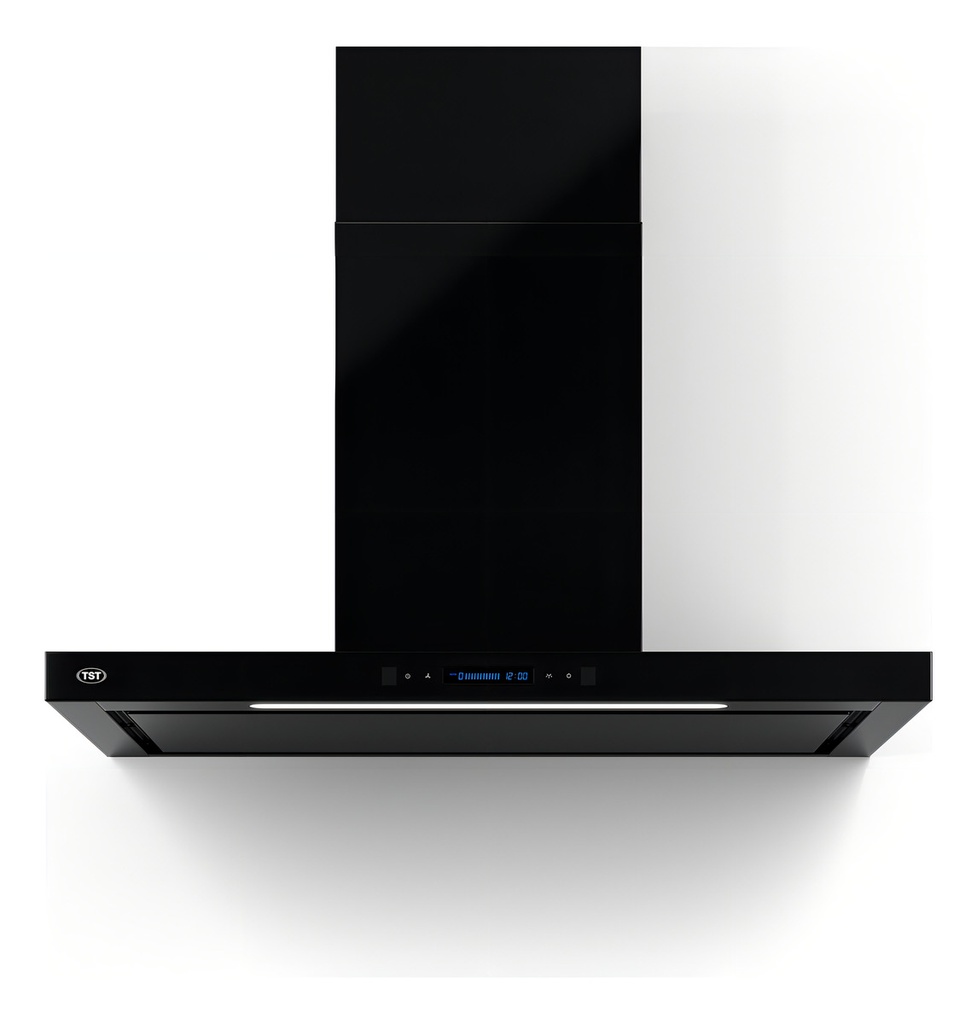 Extractor Purificador De Cocina Tst Yacuy Pared Color Negro Negro