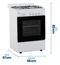 Cocina Multigas Philco Phcm56bl Essential 56 Cm Blanca Blanco