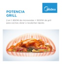 Microondas Midea Mw-dg125bar1 25l Digital C/grill Negro