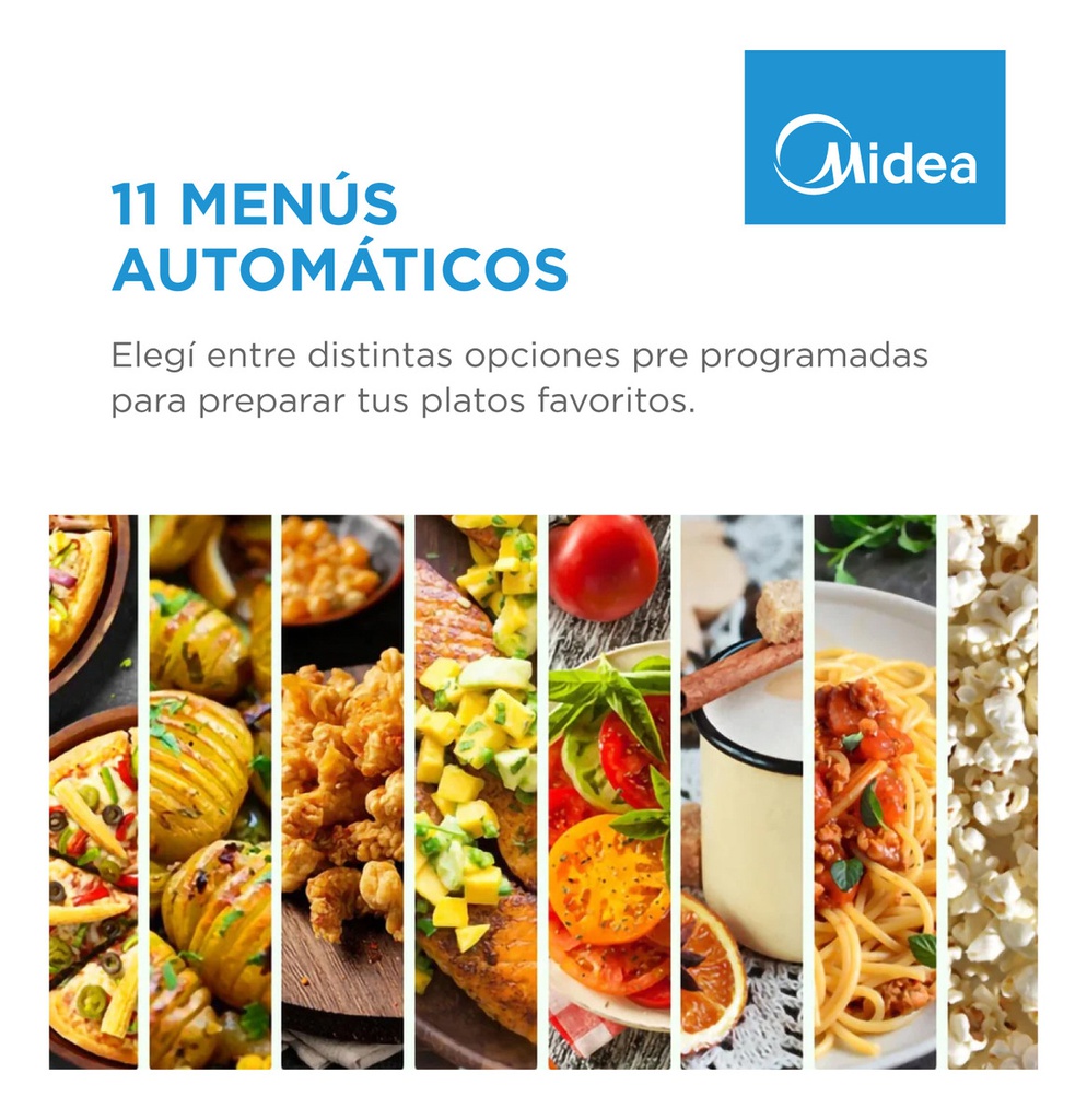 Microondas Midea Mw-dg125bar1 25l Digital C/grill Negro