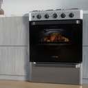 Cocina Drean Cd5603ai0 Multigas 56cm 4 Hornallas Inoxidable Gris