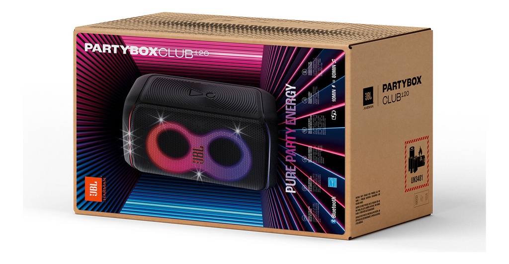 Parlante Portátil Jbl Partybox Club 120 Bluetooth Negro Negro