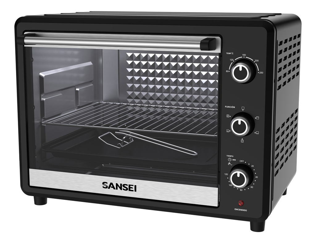 Horno Electrico Sansei Hgcsa6324uapi 63l Con Conveccion Negro