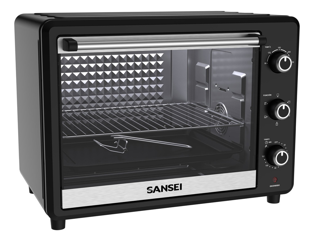 Horno Electrico Sansei Hgcsa6324uapi 63l Con Conveccion Negro