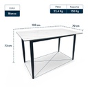 COMBO GARDENLIFE V7648 MESA SIMIL PIEDRA MARMOL BL + SILLA NINA x4 UND NG