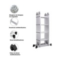 ESCALERA MULTIFUNCION GROSS AM0116D 16 ESCALONES 4X4