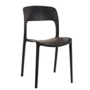 Juego Comedor Gardenlife Mesa Simil Mármol + 4 Sillas Nina Negro