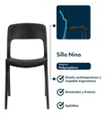 Juego Comedor Gardenlife Mesa Simil Mármol + 4 Sillas Nina Gris Grafito