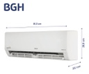 Aire Acondicionado Inverter Bgh Bsi37wcnx F/c 3650w Blanco