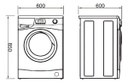Lavarropas Longvie L16510 6.5 Kg Carga Frontal Blanco Blanco