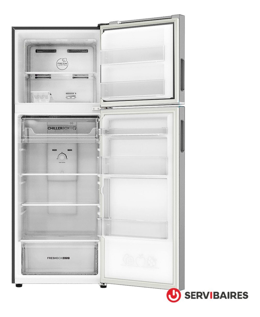 Heladera No Frost Inverter 342l Inox Drean Rzn320pcarx0 Gris Gris