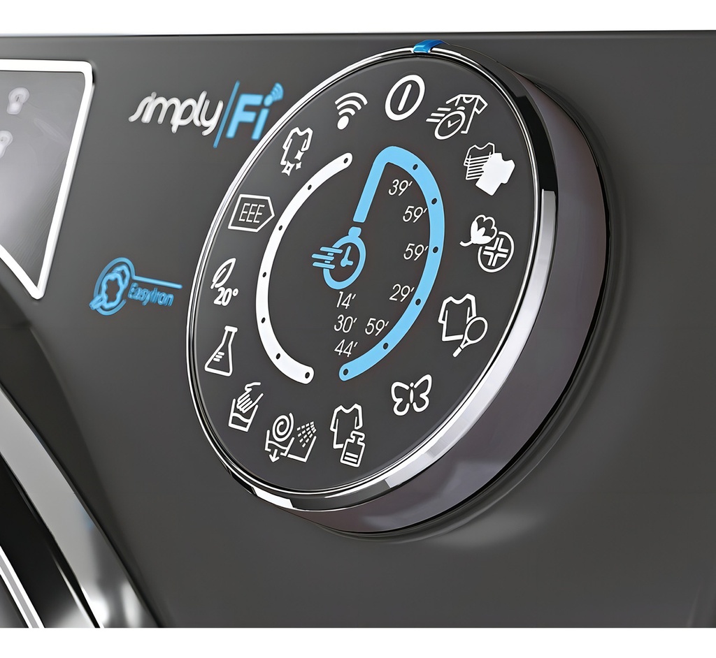 Lavarropas Candy Ro151056dwhcr 10.5kg Inverter Frontal Gris Anthracite