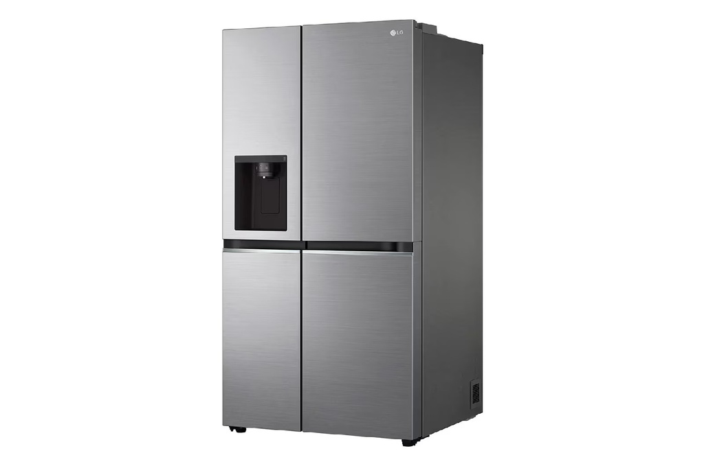 HELADERA LG GS66PP SBS 591L INVERTER C/DISPENSER SILVER