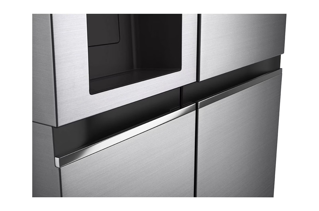 HELADERA LG GS66PP SBS 591L INVERTER C/DISPENSER SILVER