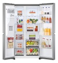 Heladera LG Side By Side Gs66spp 637 L Inverter Color Silver Silver