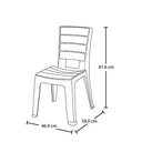 SILLA PLASTICA RIMAX BARU TAUPE 12966-XP