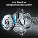 Lavarropas LG Wm65mvfs6 6,5kg Inverter Frontal Steam Negro Gris Oscuro