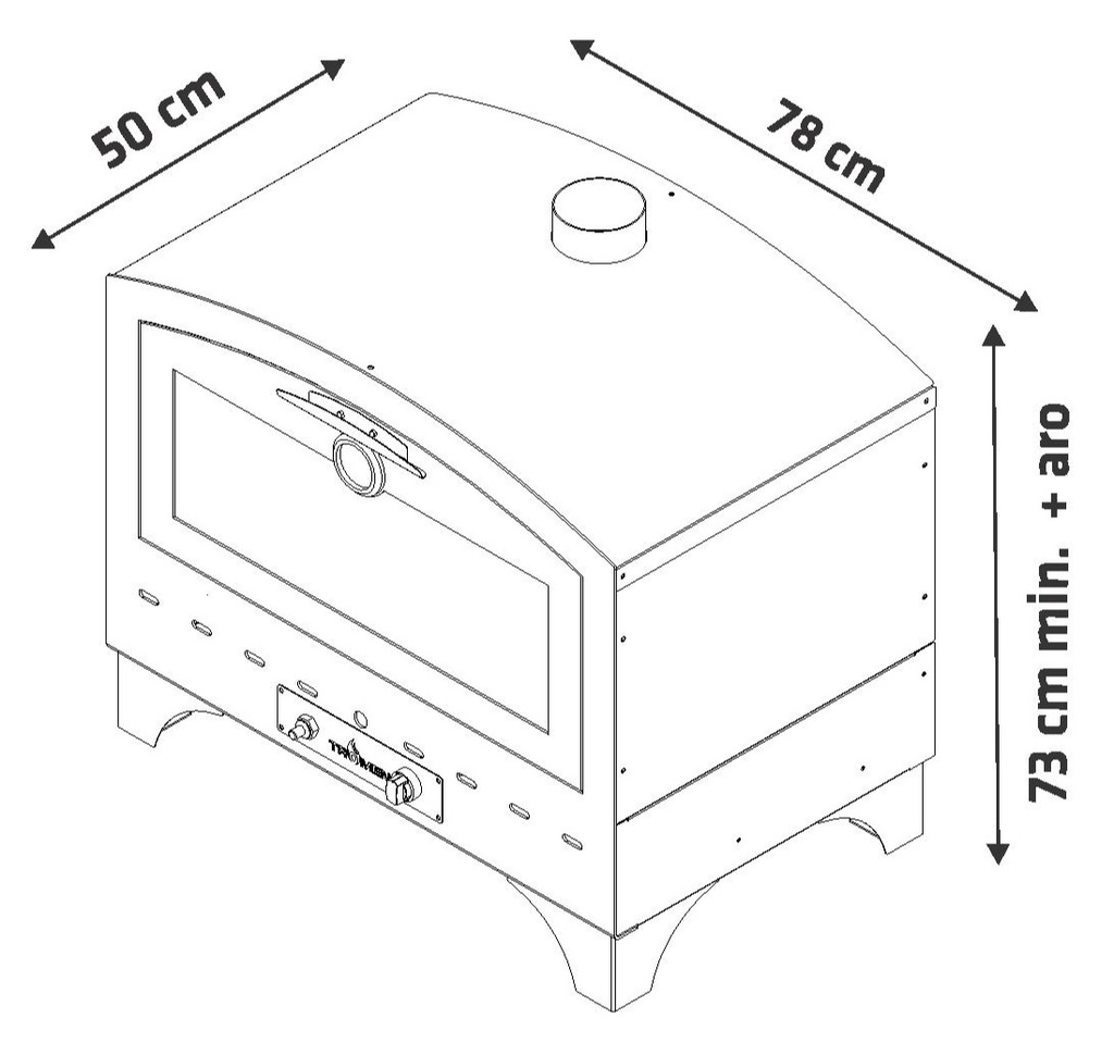 HORNO TROMEN TANGO 780 A GAS 04-000-015