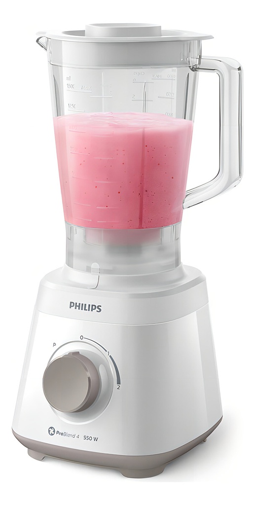 Licuadora Philips Hr2129/00 Daily Collection 2l 550w Blanca Blanco