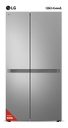 Heladera LG Gs66mppt Side By Side 658l Inverter Inox Gris