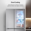 Heladera LG Gs66mppt Side By Side 658l Inverter Inox Gris