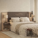 Respaldo De Cama Doble Loanda Santos Andirá Madera Terracota Madera - Terracota