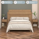 Respaldo De Cama Vera Cdmc300-ml 150cm C/mesas De Luz Miel