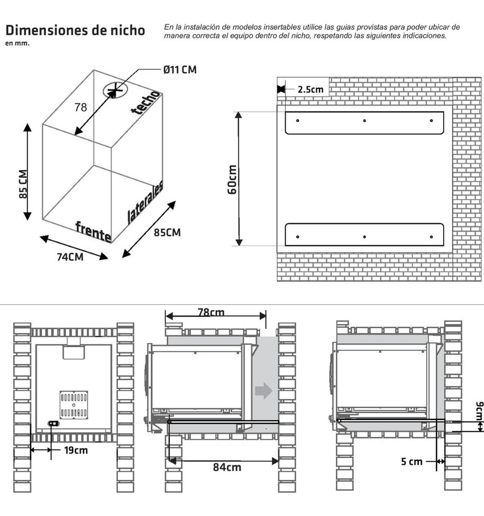 Horno Tromen Trh A Gas Para Mesada O Embutir Multigas Negro