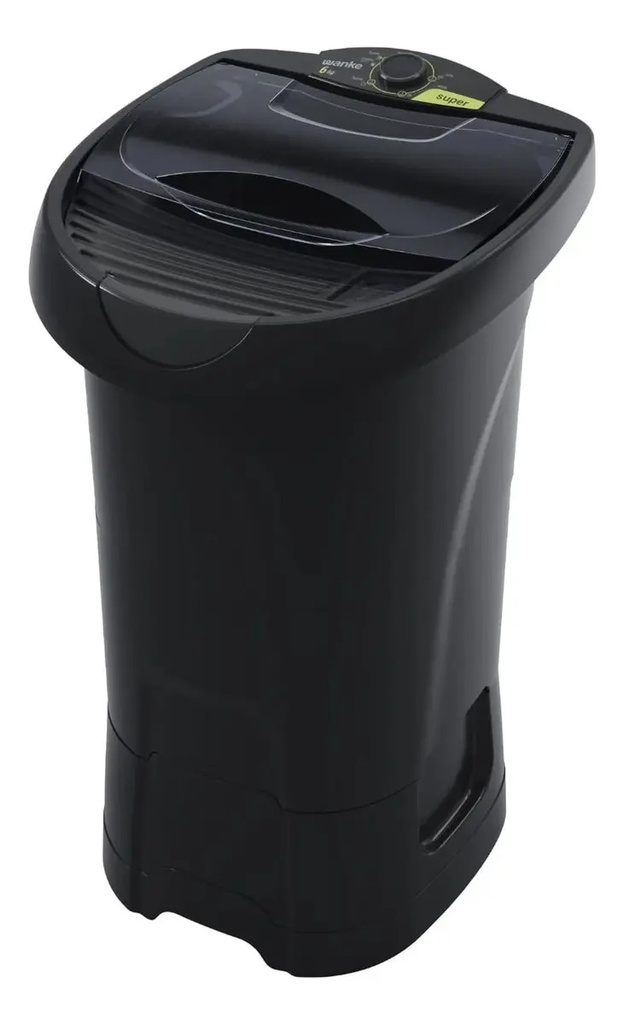Lavarropas Wanke Semiautomático Super 6kg Lwli060tear Negro