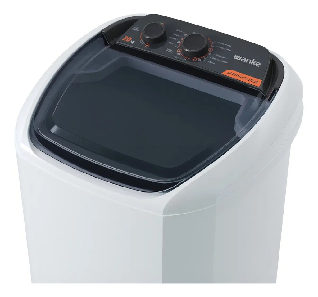 Lavarropas Wanke Premium Plus 20kg Lwbe200t3earwp Blanco Blanco