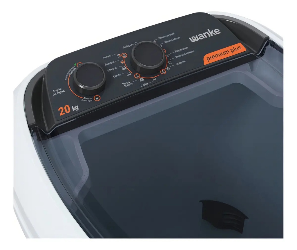 Lavarropas Wanke Premium Plus 20kg Lwbe200t3earwp Blanco Blanco