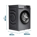 Lavarropas Philco Phlf111dgn2 Inverter 11kg Frontal Gris Gris Oscuro